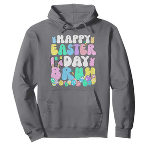 Bruh Easter Hoodie Teens Boys Kids Cute Bunny Eggs TS10 Charcoal Print Your Wear