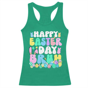 Bruh Easter Racerback Tank Top Teens Boys Kids Cute Bunny Eggs TS10 Irish Green Print Your Wear