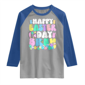 Bruh Easter Raglan Shirt Teens Boys Kids Cute Bunny Eggs TS10 Sport Gray Royal Print Your Wear
