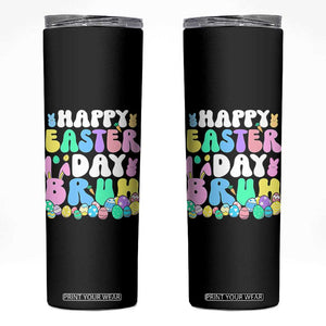 Bruh Easter Skinny Tumbler Teens Boys Kids Cute Bunny Eggs TS10 Black Print Your Wear