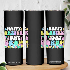 Bruh Easter Skinny Tumbler Teens Boys Kids Cute Bunny Eggs TS10 Print Your Wear
