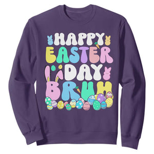 Bruh Easter Sweatshirt Teens Boys Kids Cute Bunny Eggs TS10 Purple Print Your Wear
