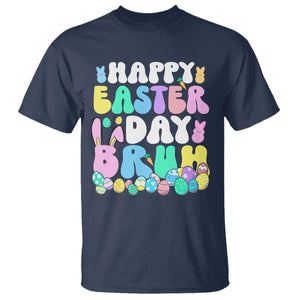 Bruh Easter T Shirt Teens Boys Kids Cute Bunny Eggs TS10 Navy Print Your Wear
