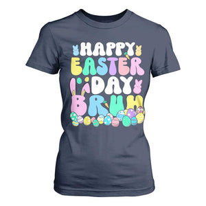 Bruh Easter T Shirt For Women Teens Boys Kids Cute Bunny Eggs TS10 Navy Print Your Wear
