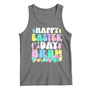 Bruh Easter Tank Top Teens Boys Kids Cute Bunny Eggs TS10 Black Heather Print Your Wear