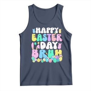 Bruh Easter Tank Top Teens Boys Kids Cute Bunny Eggs TS10 Navy Print Your Wear