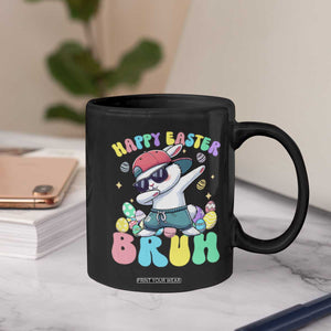 Bruh Easter Coffee Mug Funny Bunny Dab Rabbit Dance TS10 Print Your Wear