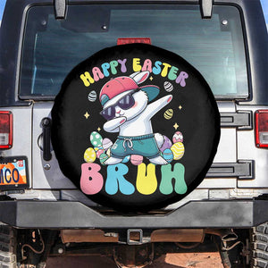 Bruh Easter Spare Tire Cover Funny Bunny Dab Rabbit Dance TS10 No hole Black Print Your Wear