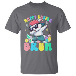 Bruh Easter T Shirt Funny Bunny Dab Rabbit Dance TS10 Charcoal Print Your Wear
