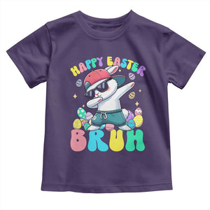 Bruh Easter Toddler T Shirt Funny Bunny Dab Rabbit Dance TS10 Purple Print Your Wear