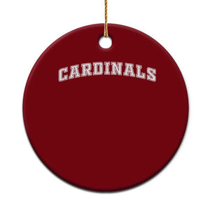 Cardinal Lovers Ceramic Ornament Retro Varsity College Graphic TS10 1pc Red Print Your Wear
