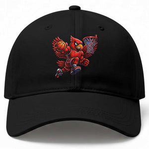 Cardinal Playing Basketball Graphic Baseball Cap Dunk Mascot Sports Fan Gift TS10 Print Your Wear