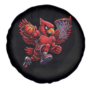 Cardinal Playing Basketball Graphic Spare Tire Cover Dunk Mascot Sports Fan Gift TS10 Print Your Wear