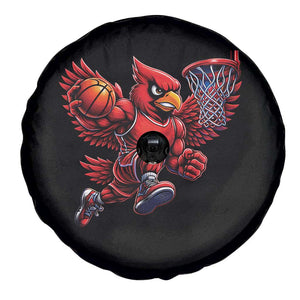 Cardinal Playing Basketball Graphic Spare Tire Cover Dunk Mascot Sports Fan Gift TS10 Print Your Wear