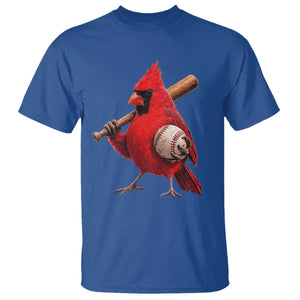 Cardinals Baseball Player T Shirt Retro STL Redbird Fan Bird Mascot Baseball TS10 Royal Blue Print Your Wear