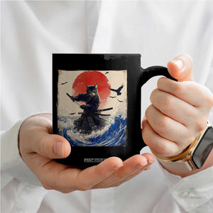 Samurai Cat Coffee Mug Vintage Japanese Art Anime Ukiyo-e Warrior TS10 Print Your Wear