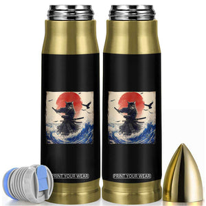 Samurai Cat Bullet Tumbler Vintage Japanese Art Anime Ukiyo-e Warrior TS10 Black Print Your Wear