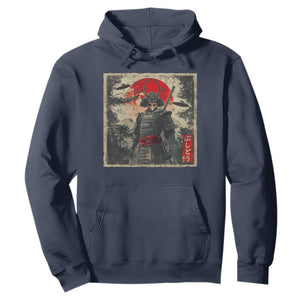 Alien Samurai Hoodie Vintage Japanese Art UFO Funny Ukiyo-e Warrior TS10 Navy Print Your Wear