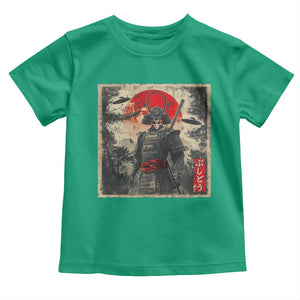 Alien Samurai Toddler T Shirt Vintage Japanese Art UFO Funny Ukiyo-e Warrior TS10 Irish Green Print Your Wear