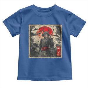 Alien Samurai Toddler T Shirt Vintage Japanese Art UFO Funny Ukiyo-e Warrior TS10 Royal Blue Print Your Wear