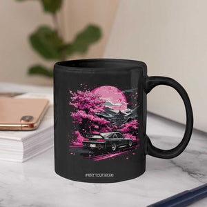 JDM Japanese Coffee Mug Tokyo Japan Drift Race Car Mount Fuji Cherry Blossom Sakura TS10 Print Your Wear