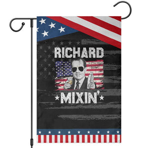 Funny 4th of July Richard Nixon Mixin Garden Flag Patriotic Bartender American Flag TS10 Distressed Black Blue Print Your Wear