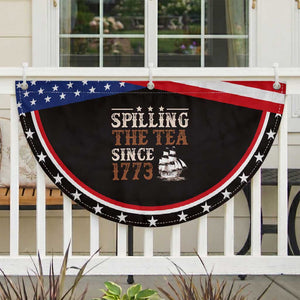 Spilling The Tea Since 1773 Patriotic Fan Flag Retro Usa 4th of July Party