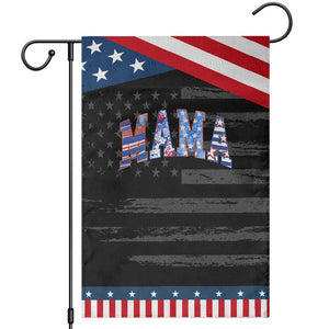 American Mama Garden Flag 4th of July TS10 Distressed Black Blue Print Your Wear