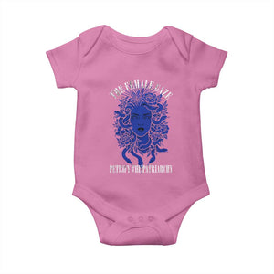 Medusa Feminist Baby Onesie Womens Rights Mythical Empowerment Graphic TS10 Azalea Print Your Wear
