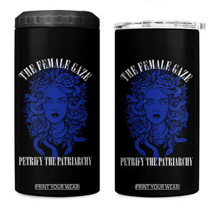 Medusa Feminist 4 in 1 Can Cooler Tumbler Womens Rights Mythical Empowerment Graphic TS10 One Size: 16 oz Black Print Your Wear