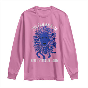 Medusa Feminist Long Sleeve Shirt Womens Rights Mythical Empowerment Graphic TS10 Azalea Print Your Wear