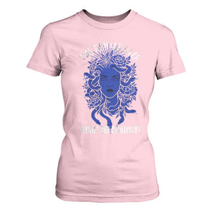 Medusa Feminist T Shirt For Women Womens Rights Mythical Empowerment Graphic TS10 Light Pink Print Your Wear