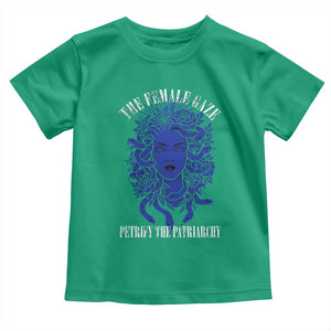 Medusa Feminist Toddler T Shirt Womens Rights Mythical Empowerment Graphic TS10 Irish Green Print Your Wear