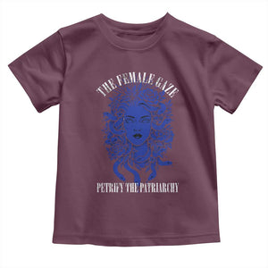 Medusa Feminist Toddler T Shirt Womens Rights Mythical Empowerment Graphic TS10 Maroon Print Your Wear