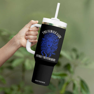 Medusa Feminist Tumbler With Handle Womens Rights Mythical Empowerment Graphic TS10 Print Your Wear