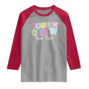 Personalized Matching Cousin Crew Raglan Shirt Custom Name Retro Family Reunion Cousins Vacation TS10 Sport Gray Red Print Your Wear