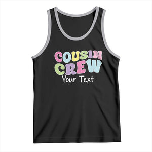 Personalized Matching Cousin Crew Tank Top Custom Name Retro Family Reunion Cousins Vacation TS10 Black Athletic Heather Print Your Wear