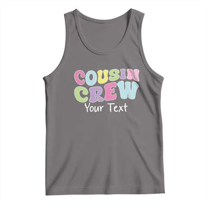 Personalized Matching Cousin Crew Tank Top Custom Name Retro Family Reunion Cousins Vacation TS10 Deep Heather Print Your Wear