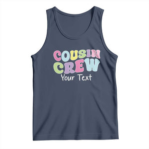 Personalized Matching Cousin Crew Tank Top Custom Name Retro Family Reunion Cousins Vacation TS10 Navy Print Your Wear
