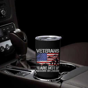 Veterans Are Not Suckers Or Losers Tumbler Cup Veteran Vintage US Flag Protest TS10 Print Your Wear