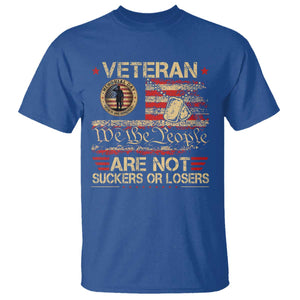 Veterans Are Not Suckers Or Losers T Shirt Vintage Old 1776 Vintage Flag We The People Veteran Patriotic TS10 Royal Blue Print Your Wear