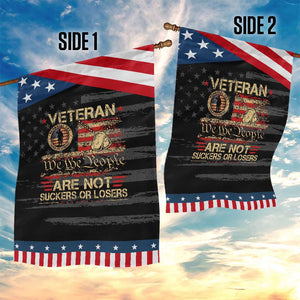 Veterans Are Not Suckers Or Losers Garden Flag Vintage Old 1776 Vintage Flag We The People Veteran Patriotic TS10 Print Your Wear