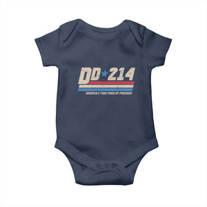 DD-214 Baby Onesie Armed Forces Military Alumni Vintage Veteran TS10 Navy Print Your Wear