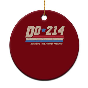DD-214 Ceramic Ornament Armed Forces Military Alumni Vintage Veteran TS10 1pc Red Print Your Wear