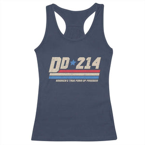 DD-214 Racerback Tank Top Armed Forces Military Alumni Vintage Veteran TS10 Navy Print Your Wear
