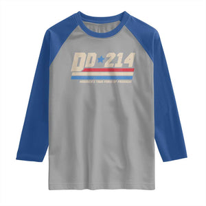 DD-214 Raglan Shirt Armed Forces Military Alumni Vintage Veteran TS10 Sport Gray Royal Print Your Wear