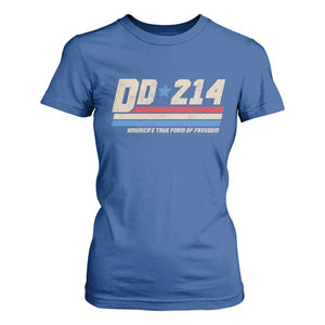 DD-214 T Shirt For Women Armed Forces Military Alumni Vintage Veteran TS10 Royal Blue Print Your Wear