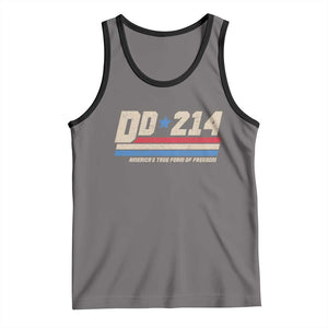 DD-214 Tank Top Armed Forces Military Alumni Vintage Veteran TS10 Deep Heather Black Print Your Wear