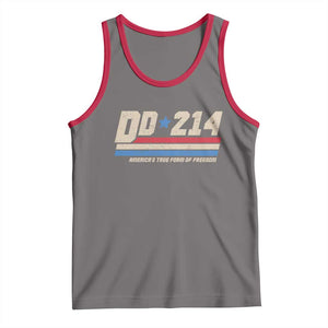 DD-214 Tank Top Armed Forces Military Alumni Vintage Veteran TS10 Deep Heather Red Print Your Wear