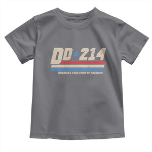 DD-214 Toddler T Shirt Armed Forces Military Alumni Vintage Veteran TS10 Charcoal Print Your Wear
